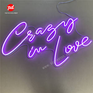 ของตกแต่งงานแต่งงานอย่างมีความสุขหลังจากที่ได้ลงชื่อเข้าใช้ในจีนแสงไฟนีออน Led สำหรับวันวาเลนไทน์ - Product Image 2