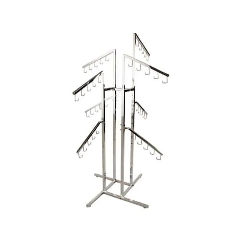 Handbag Display Stand Tree Shape Metal Gripesack Display Rack with Fixed Hook for Retail Shop — view 4