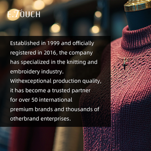 Suéter de <span class=keywords><strong>punto</strong></span> holgado primavera con logotipo personalizado para mujer, tejido de <span class=keywords><strong>punto</strong></span> de manga larga bordado a mano de fábrica de color beige para mujer - Product Image 6