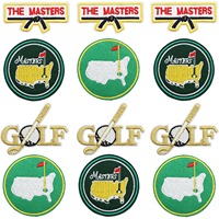 Écussons de golf circulaires personnalisés en gros pour les sacs de membre du club, la décoration des vêtements, les écussons