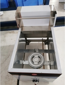 2024 Ventas CALIENTES productsGas freidora profunda de acero de pie cocina Hotel freidora profunda chips máquina de pollo 1-Tanque 1-cesta Freidora de Gas - Product Image 3