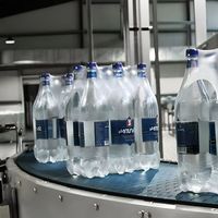 Vente directe d'usine - Ligne complète de remplissage et d'emballage d'eau minérale potable 3 en 1 - 250 ml, 500 ml, 750 ml