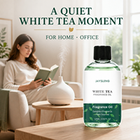 Huile parfumée au thé blanc 120 ml, marque privée, longue durée, parfum d'origine végétale, diffuseur d'arômes, parfum corporel, huile essentielle, OEM en vrac