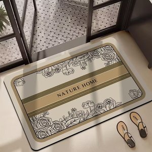 Tapis de sol en terre de diatomée Yongjin Nature Home, antidérapant, absorbant l'eau, séchage rapide, 38x58cm, 48x78cm, 58x88cm - Product Image 3