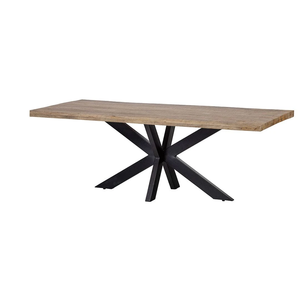 Table à manger rectangulaire en bois de manguier 140x90 cm, construction solide, design élégant, finition durable et parfaitement stylée - Product Image 1