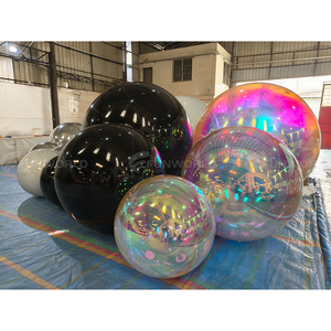 Bóng gương bơm hơi bạc, có thể tái sử dụng, bóng lớn sáng bóng, trang trí sự kiện lớn, bóng bay PVC, bóng bay disco cho tiệc tùng - Product Image 5