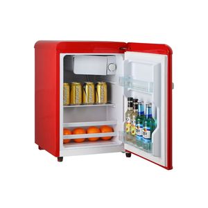 Rouge Bleu <span class=keywords><strong>Jaune</strong></span> Coloré 55L Porte Unique Mini Réfrigérateur Bière Boisson Congélateur Boîte Ménage Compact Rétro Réfrigérateur - Product Image 5