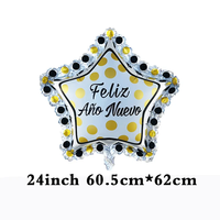 2024 Offre Spéciale bonne année imprimer Champagne bouteille ballons cadre Photo feuille ballon pour nouvel an ballon fête décoration