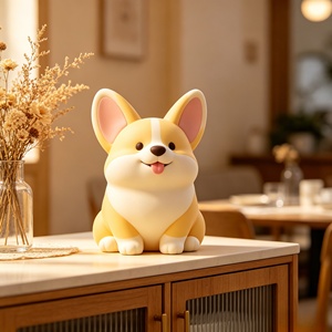 Sculptures de <span class=keywords><strong>Corgi</strong></span> mignonnes personnalisables BZY, disponibles en versions extérieures ou de table, pour statues décoratives en résine - Product Image 4