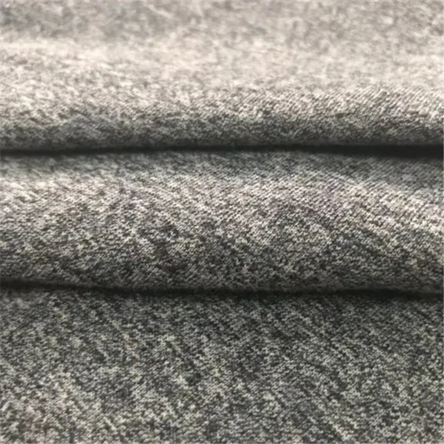 Fornecedores China 100% algodão cationic estilo urze cinza tecido de malha jersey