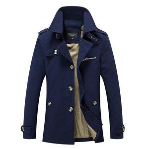 <span class=keywords><strong>Veste</strong></span> coupe-vent <span class=keywords><strong>mi</strong></span>-longue pour hommes, col montant, coton délavé, pardessus décontracté de la <span class=keywords><strong>saison</strong></span> d'hiver, vente en gros - Product Image 6