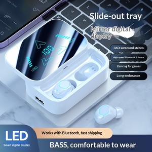 Blue Tooth Earphones Ultra-Long Battery Life Wireless Private Mold Noise Cancelling LED Digital Display Sliding Cover Design - Product Image 4