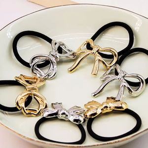 ग्रीष्मकालीन फैशनेबल बालों के सामान थोक सोने की प्लेटेड धातु पेलेंट लोचदार महिलाओं के बाल सहायक उपकरण - Product Image 2