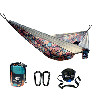 Hamaca de Camping con <span class=keywords><strong>Mosquitera</strong></span>, Hamaca Ligera y Portátil de Nailon con Diseño Personalizado, para Senderismo, Excursionismo, Playa y Viajes - Product Image 1