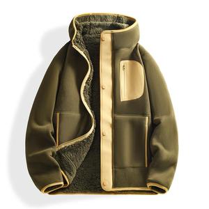Nouvelle veste polaire épaisse double face YZ pour homme et <span class=keywords><strong>femme</strong></span>, style couple, avec capuche en sherpa, idéale pour le cyclisme - Product Image 6