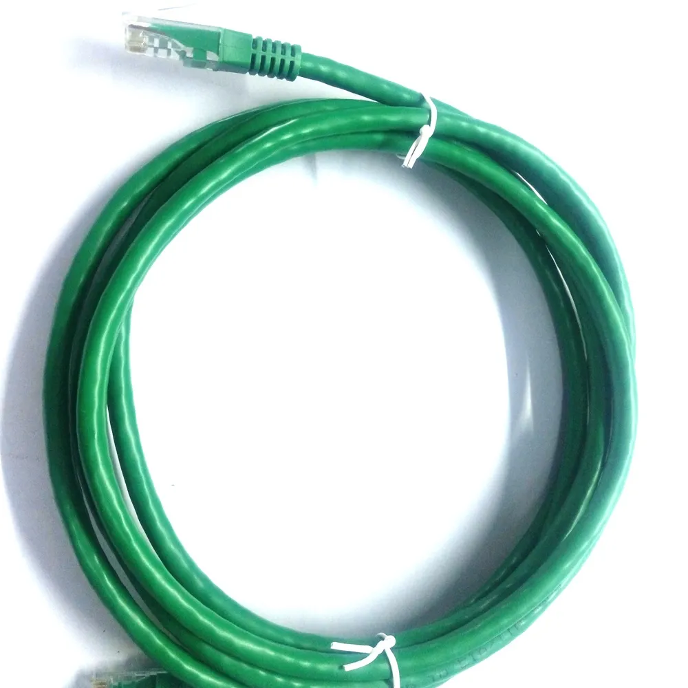 March Promoting 2.5m Cat6 24awg lan cable with rj45 green color hot sale in stock