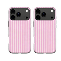 Coques de téléphone personnalisées en gros avec logo par sublimation, coques arrière roses en TPU, étuis de protection antichoc pour iPhone