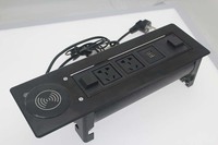 Prise de courant standard américaine avec chargeur sans fil prise de courant cachée prise de courant motorisée de bureau