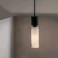 Luminaire suspendu en albâtre espagnol, style moderne minimaliste et luxueux, lampe pour villa, chambre à coucher, comptoir de bar et salle à manger