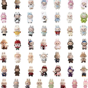 สติกเกอร์การ์ตูน labubu มอนสเตอร์50ชิ้น, ขวดน้ำน่ารักสติกเกอร์กันน้ำ - Product Image 6