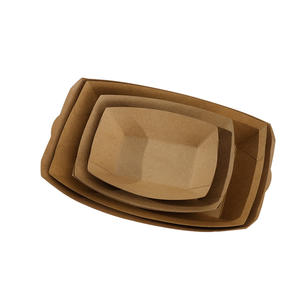 Etenwarmer schaal wegwerp lunchbox kraftpapier voedsel hamburger cake pizza papieren doos schaal - Product Image 5