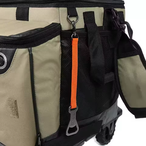 Сумка-холодильник на колесах для пикника с логотипом на заказ, большой емкости, для улицы, глубокая заморозка, на 60 банок, складная - Product Image 4