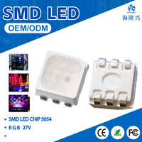 Puce LED SMD 5054 haute puissance 6 broches, effet miroir, 0,2 W, haute tension 3 V, RGB, angle de vision 120°