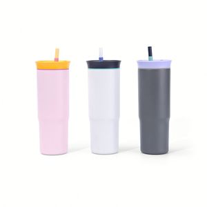 Vaso Térmico Personalizado para Auto Clásico, de Acero Inoxidable 304, Aislado al Vacío, con Pajita, Aislamiento de 6-12 Horas, Diseño Moderno y Minimalista para Deportes - Product Image 4
