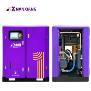 Vis rotative industrielle personnalisée de haute qualité 110 kW 132 kW avec bloc compresseur d'air HH-RAND importé de Allemagne certifié CE - Product Image 4