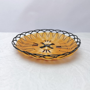 Cesta Redonda de Plástico Imitación Ratán, Plato para Frutas, Vajilla, Uso en Cocina, Serie 40, Contenedor de Alimentos - Product Image 2