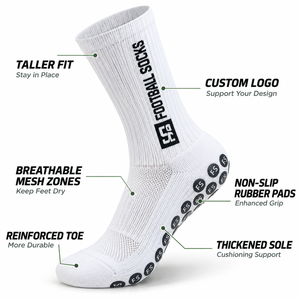 Calcetines de Fútbol de Diseño Personalizado, Transpirables, que Absorben la Humedad, Antideslizantes, para Entrenamiento Deportivo Masculino - Product Image 2