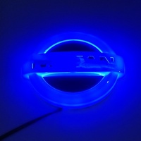 Emblème lumineux LED 4D de luxe pour calandre avant et arrière, étanche 12V, pour Tiida X-Trail Geniss Livina Cedric, logo de coffre de voiture lumineux
