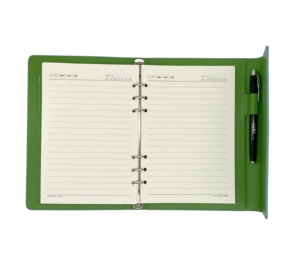 Funda de anillas personalizada, organizador de cuero, cuaderno de oficina, cuaderno espiral de hojas sueltas de alta calidad - Product Image 5