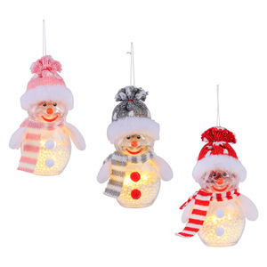 Nuevos Adornos Navideños Luminosos de Muñeco de Nieve con Luces, Muñeco de Nieve Luminoso Transparente Creativo, Adornos para Árbol de Navidad - Product Image 5