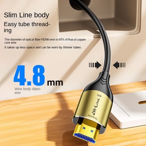 Câble <span class=keywords><strong>HDMI</strong></span> Fibre Optique JH-LINK 4K 5M-200M 4K 60Hz, <span class=keywords><strong>HDMI</strong></span> Premium Fin et Flexible 18 Gbps HDCP2.0 Adapté pour <span class=keywords><strong>Apple</strong></span> TV, HDTV - Product Image 5