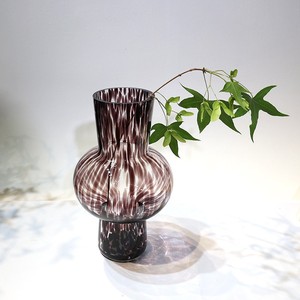 Vase en verre vintage <span class=keywords><strong>de</strong></span> luxe <span class=keywords><strong>à</strong></span> imprimé léopard, style mid-century, vase <span class=keywords><strong>à</strong></span> fleurs artistique <span class=keywords><strong>à</strong></span> ventre large pour la décoration intérieure et les plantes hydroponiques - Product Image 3