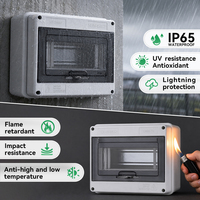 Boîtier étanche HT 3 voies pour extérieur IP65 en acier inoxydable, métal, ABS, plastique PC, boîte de distribution électrique, MCB, montage en surface