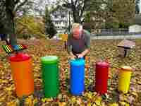 Melodious Sound Aluminum Alloy Rainbow Colors Outdoor Playground Equipment Percussion Instruments Parts Harmonium Musical