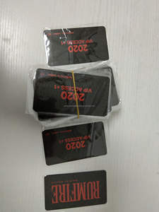 يمكن تطبيق سطح لامع أو غير لامع في شحن إضافي بطاقات عمل VIP سوداء فاخرة - Product Image 2