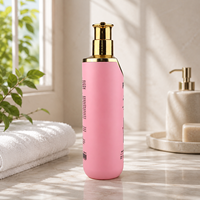 Bouteille de shampoing en plastique PE avec pompe lisse, 800 ml, 1000 ml, couleur personnalisée, pour soins quotidiens, conditionneur, gel douche