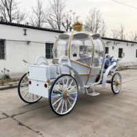 Vente directe usine : Carrosse de mariage électrique Princesse Cendrillon, remorque royale traînée par des chevaux, à vendre