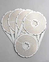 PCB LED circulaire combiné sur mesure OEM en 2 parties, épaisseur 1,5 mm, feuille de cuivre 25 µm, MCPCB circulaire pour panneau LED