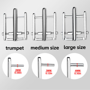 FRRK Dilator uretra baja tahan karat dapat disesuaikan sisi ganda PA tusukan Penis Plug cincin kateter Suara Pria perangkat kesucian - Product Image 4