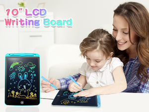 <span class=keywords><strong>Tablette</strong></span> <span class=keywords><strong>d</strong></span>'écriture LCD 10 pouces, tableau à gribouiller, écran coloré, bloc-notes électronique pour enfants, apprentissage éducatif - Product Image 6