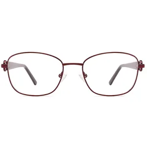 Kacamata wanita 2024 bingkai optik antik dan gaya logam