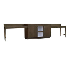 Meubles de chambre d'hôtel modernes personnalisés, mini-bar en bois, réfrigérateur d'hôtel, armoire en bois massif, mini-réfrigérateur à micro-ondes d'hôtel - Product Image 4