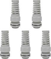 Venta al por mayor M20 M22 IP68 Flexible alivio de tensión espiral prensaestopas Protector de nylon impermeable prensaestopas certificado Rohs