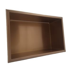 Accessoire de salle de bain moderne en or rose Insert de <span class=keywords><strong>douche</strong></span> en acier inoxydable Savon Shampooing <span class=keywords><strong>Niche</strong></span> 20 "H X 25" L Borcalen Salle de bain fermée - Product Image 1