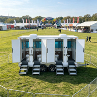 Toilettes portables haut de gamme avec réservoir d'eau potable et miroir pour le camping et les festivals de musique – Sanitaires mobiles durables à vendre