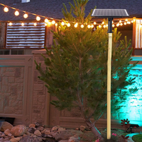 Guirlande solaire en forme d'ampoule OVO-042, étanche, LED, pour extérieur, camping, aménagement paysager, jardin, cour, terrasse, décoration d'ambiance
